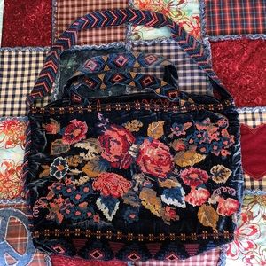 🎉HP🎉 Johnny Was JWLA Boho Velvet Tapestry Bag